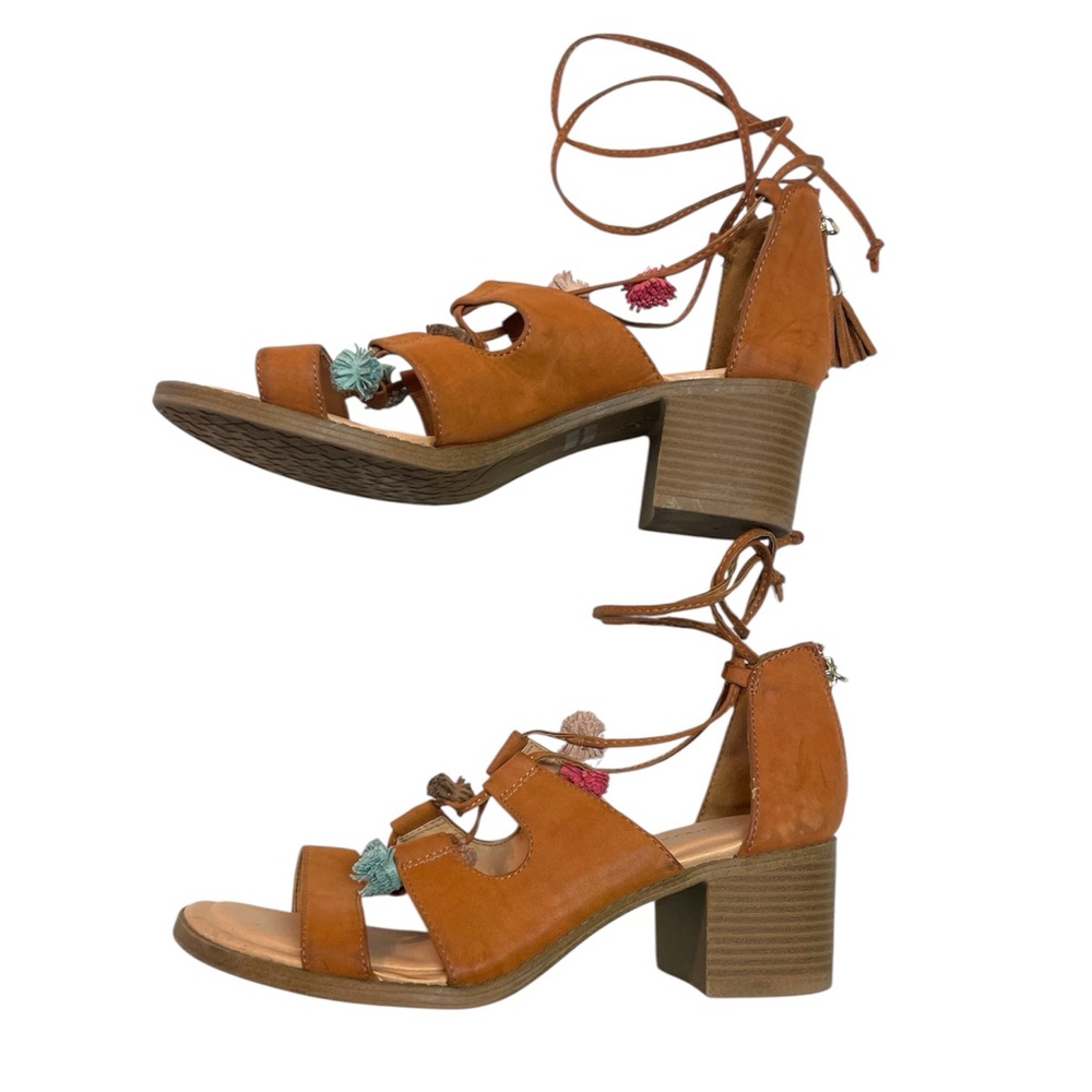 Maurice’s Ember Women's Tan Sandals with Colorful Accents - Picture 5 of 10
